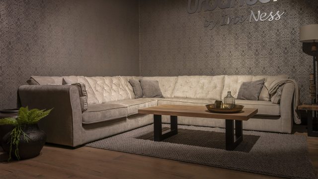 UrbanSofa Hoekbank Fiore stof