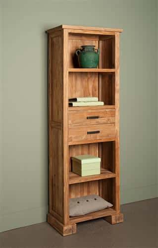 Tower Living boekenkast Lorenzo 65x35x190 cm oud teak