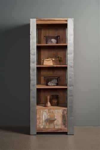 SHOWMODEL Tower Living boekenkast Novara oud teak 70x45x190 cm
