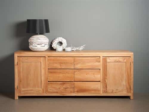 Tower Living dressoir Corona 220x45x90 cm teak