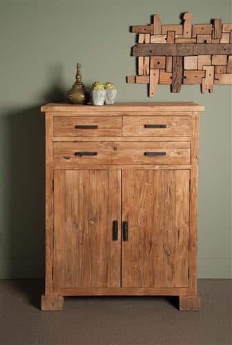 Tower Living meidenkast Lorenzo 100x45x130 cm oud teak