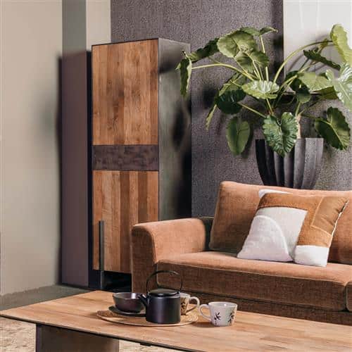 Tower Living opbergkast Ora 57x45x182 cm links gerecycled teak