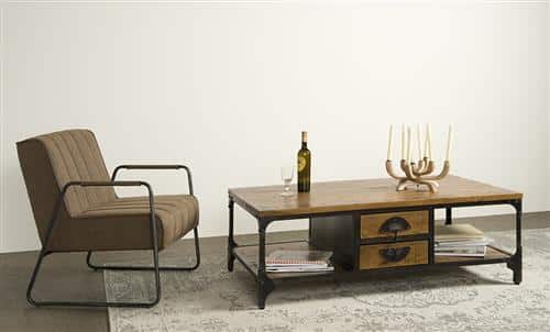 Tower Living salontafel Basto 135x74x45 cm mangohout