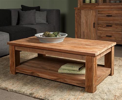 Tower Living salontafel Lorenzo 130x75x45 cm oud teak
