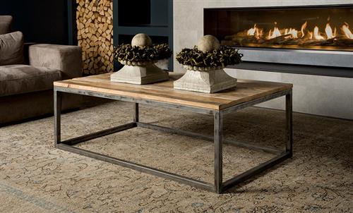 Tower Living salontafel Venetië 135x75x45 cm oud teak