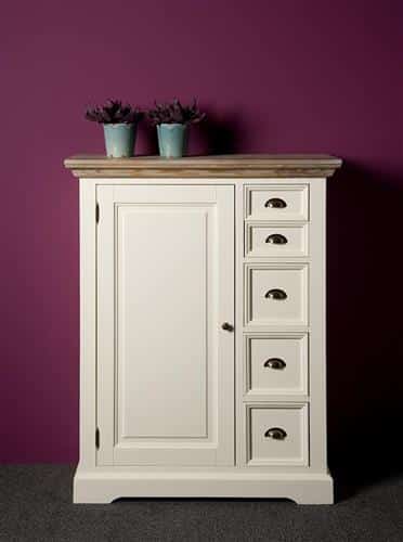 Tower Living spekkast Fleur 100x40x128 cm grenen