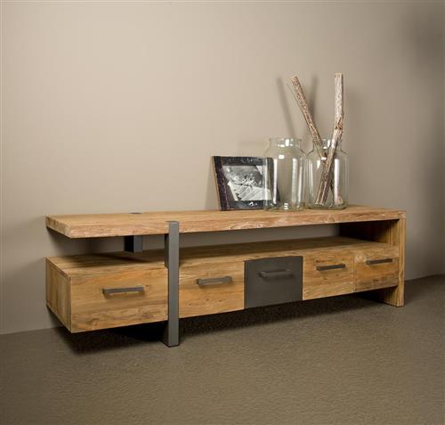 Tower Living tv meubel Lucca 190x40x55 cm teak
