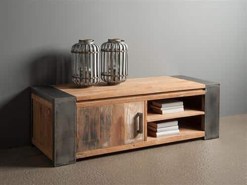 SHOWMODEL Tower Living tv meubel Novara oud teak 140x50x45 cm
