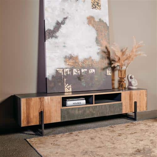 Tower Living tv meubel Ora 222x45x53 cm gerecycled teak