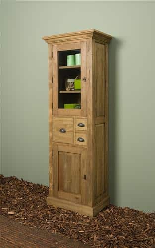 Tower Living vitrinekast Bologna 66x40x191 cm teak