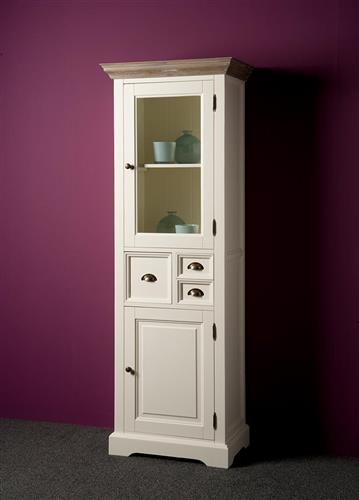 Tower Living vitrinekast Fleur 66x40x191 cm grenen
