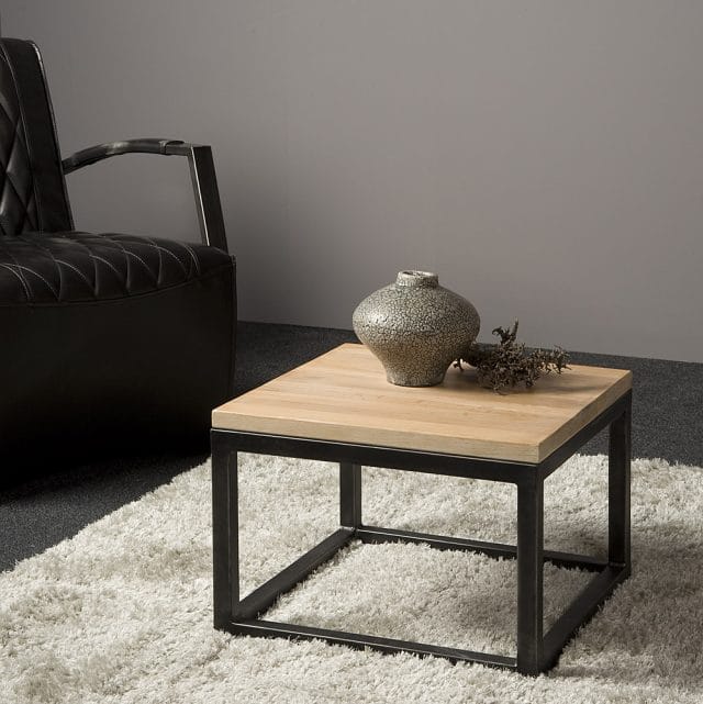 Bijzettafel Max 50x50x35 cm eiken