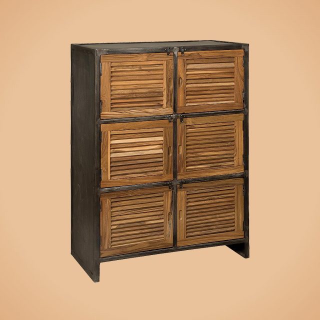 SHOWMODEL opbergkast RENEW HF 0029 teak/ metaal