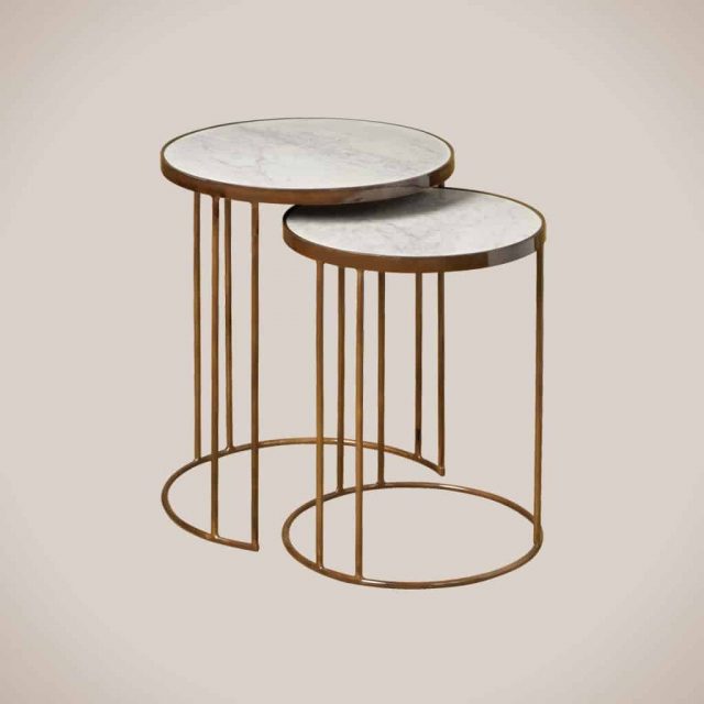 Set bijzettafels RENEW MG 9387-AB metaal
