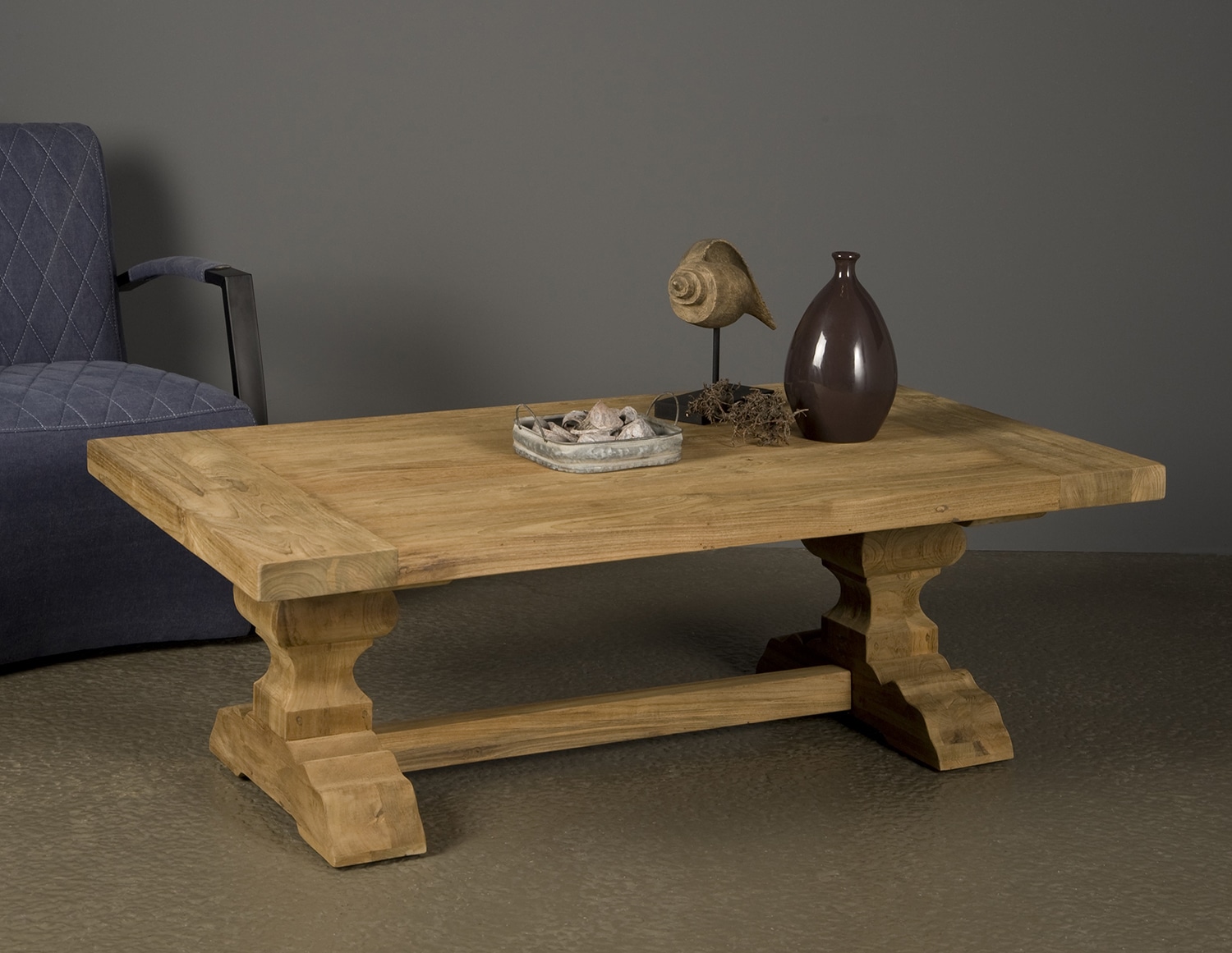 Klooster Salontafel Le Mans 135x75x45 cm teak