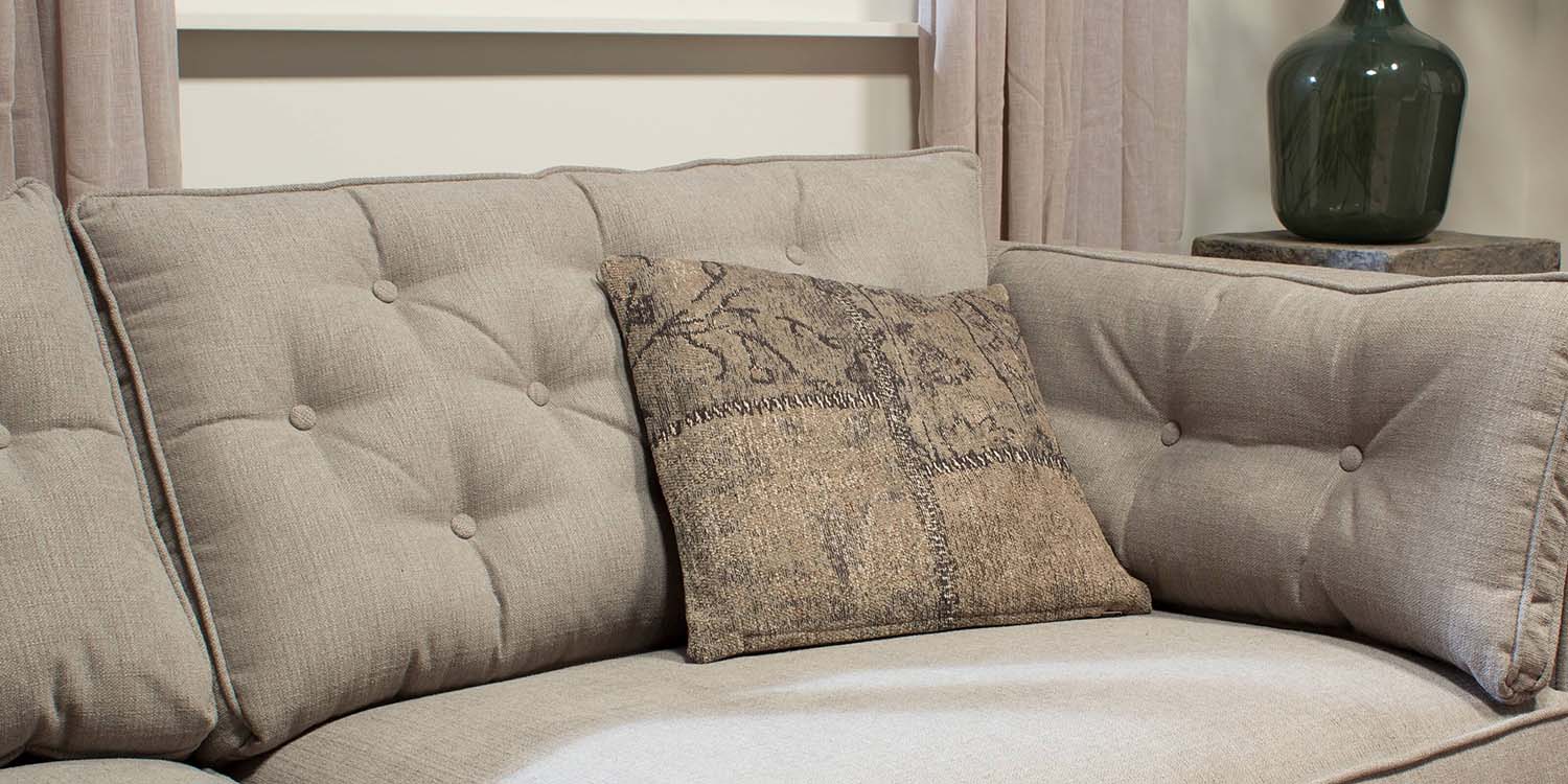 Urbansofa Goa Patch Taupe Kussen