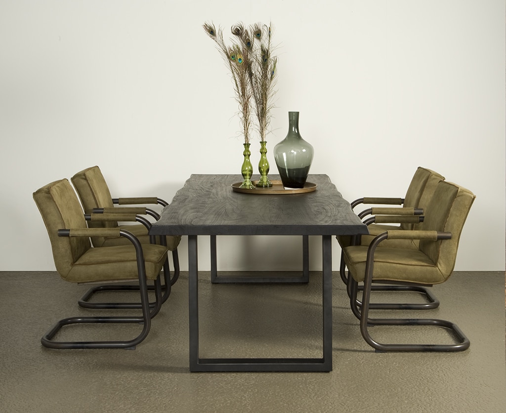 Eettafel Ultimo black acacia