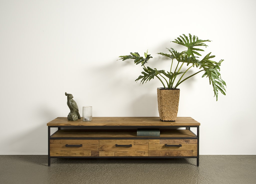 Tv meubel Livorno 160x40x45 cm teak