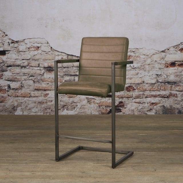 Tower Living barstoel Rocca met arm bruin