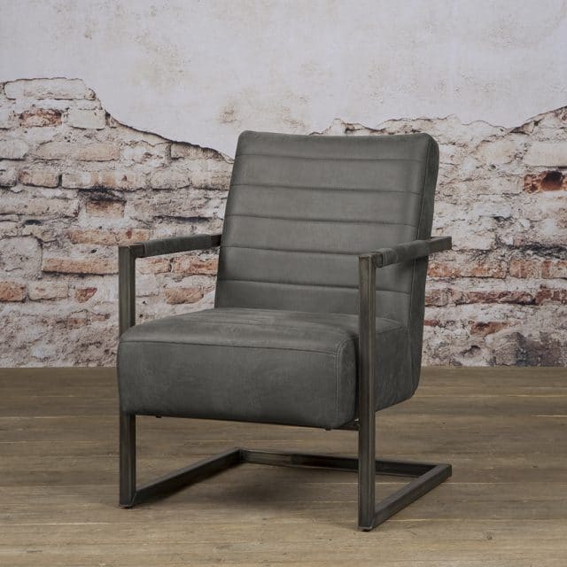 Tower Living fauteuil Rocca met arm antraciet