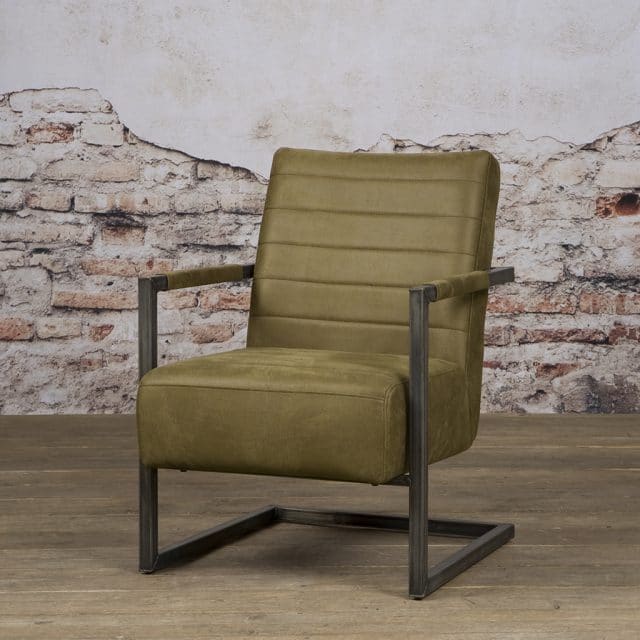 Tower Living fauteuil Rocca met arm groen