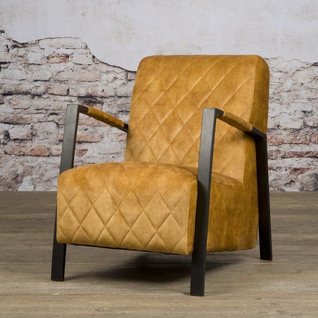 Tower Living fauteuil Villa met arm geel