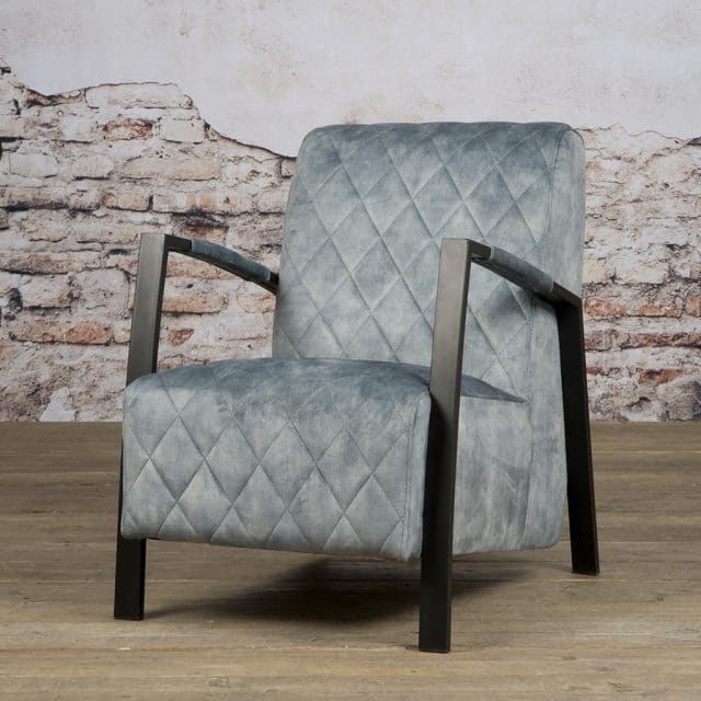 Tower Living fauteuil Villa met arm lichtblauw