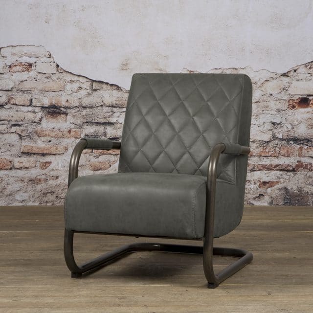 Tower Living fauteuil Civo met arm antraciet