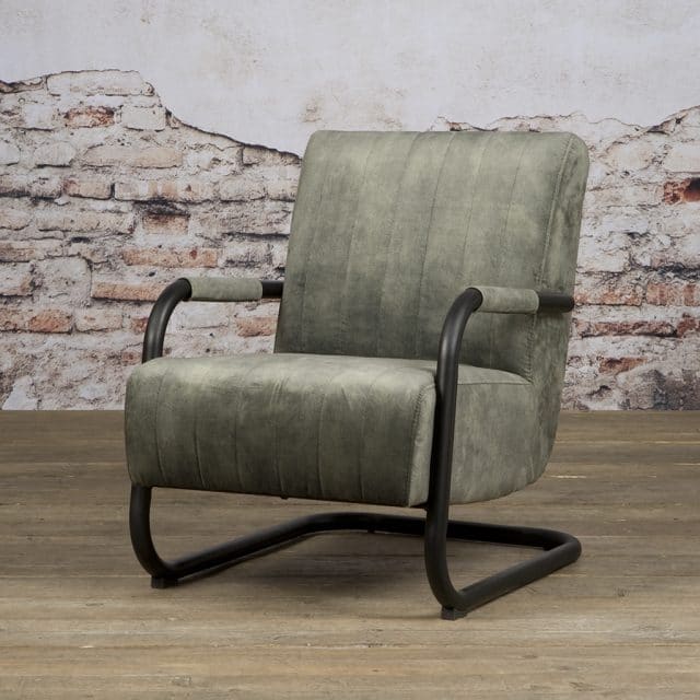 Tower Living fauteuil Riva met arm groen