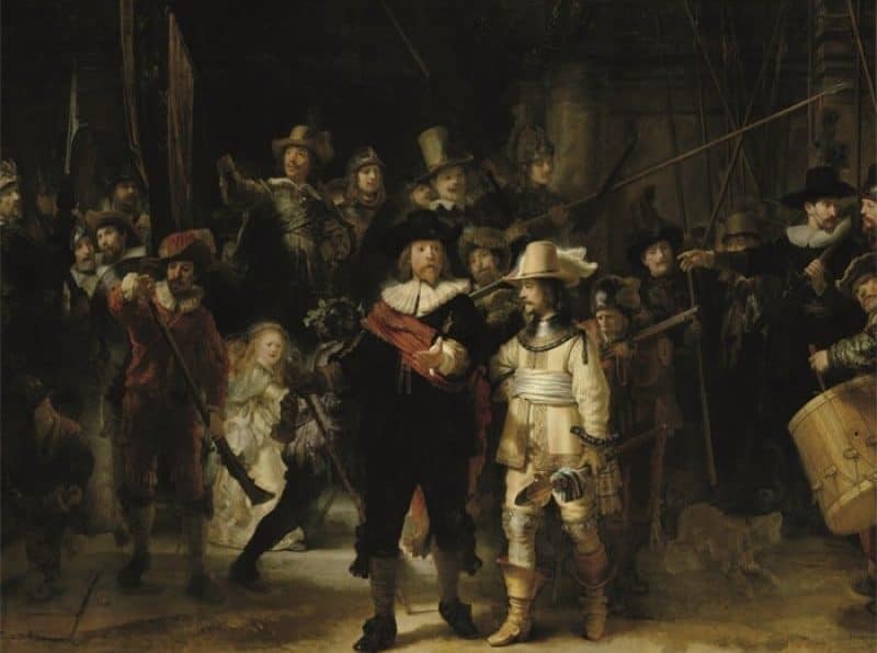 Schilderij Nightwatch MATDIB342 AluArt