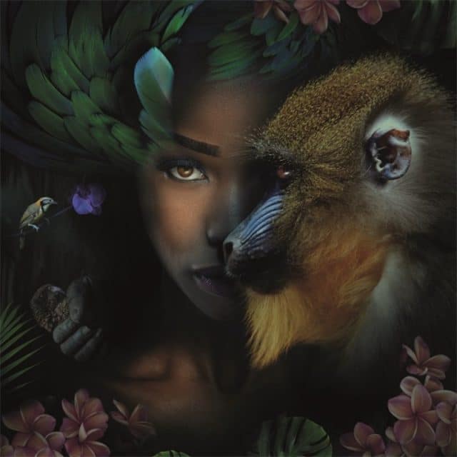Schilderij Monkey & me MATDIB1946 AluArt