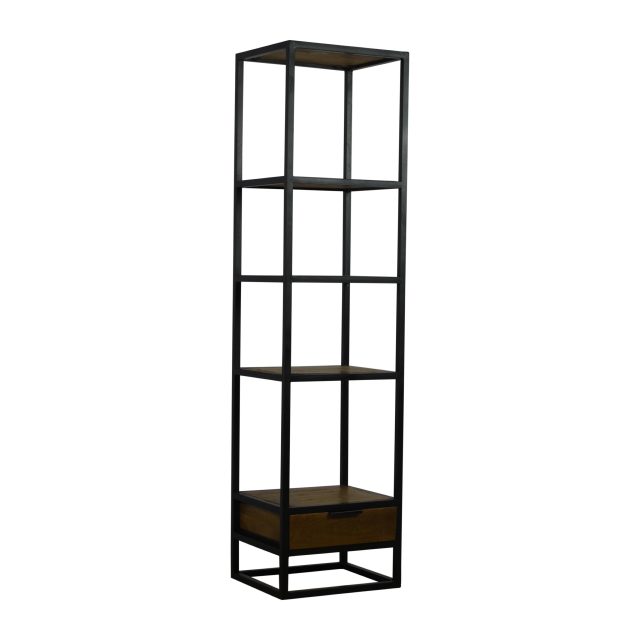 Boekenkast Boaz 50x45x200 cm mangohout