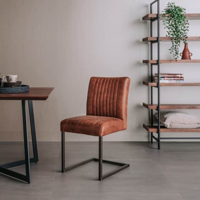 Tower Living eetkamerstoel Ferro lichtbruin
