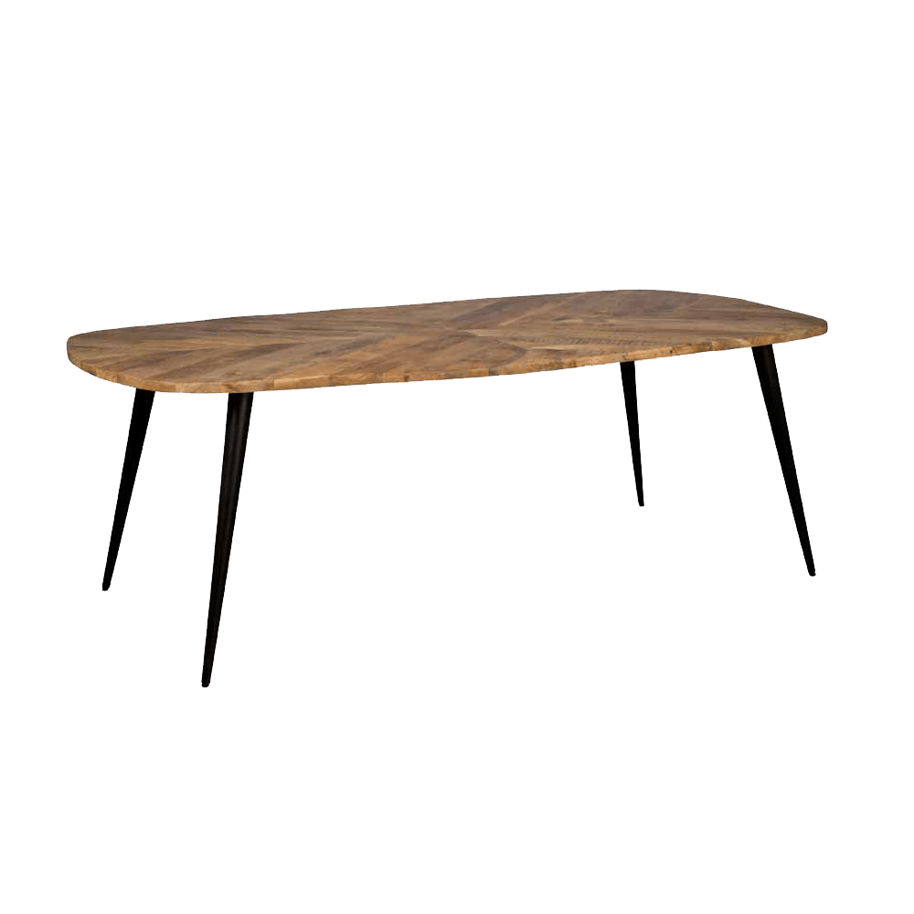 Eettafel Giovanni nature mangohout