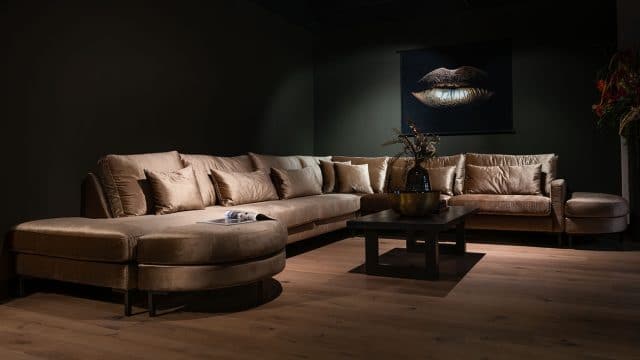 UrbanSofa Hoekbank Gino stof