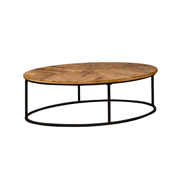 Salontafel Viola nature 135x75x45 cm mangohout