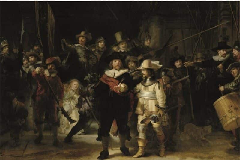 Schilderij Nightwatch DIB342 AluArt