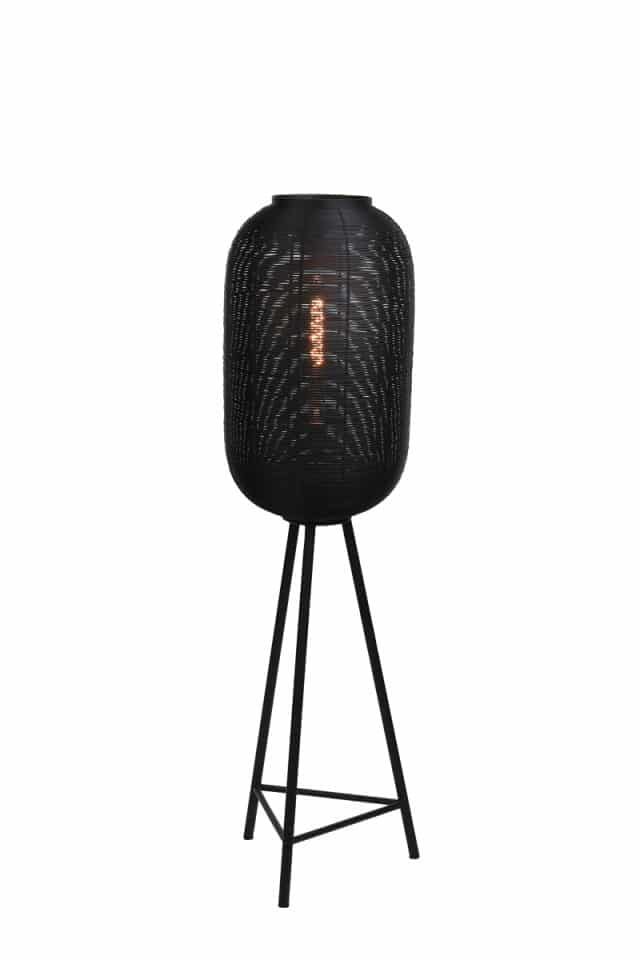 Vloerlamp driepoot Ø35x136 cm Tomek mat zwart