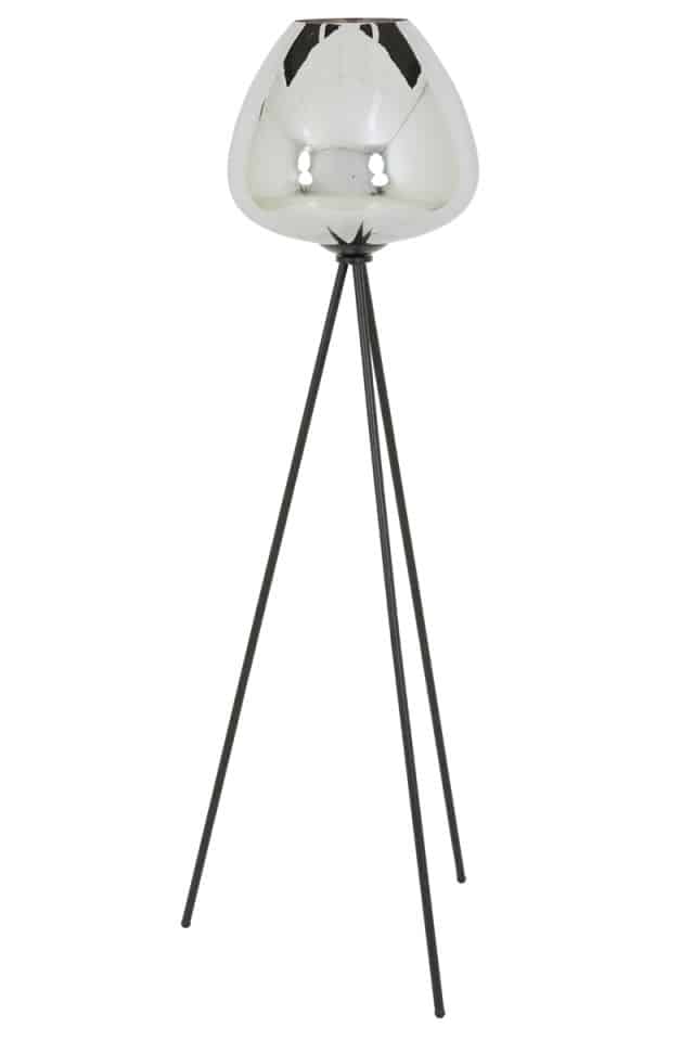 Vloerlamp driepoot Ø42x146 cm Mayson smoke glas-mat