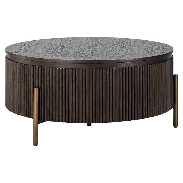 Richmond Interiors salontafel Luxor 95x95x42 cm eiken