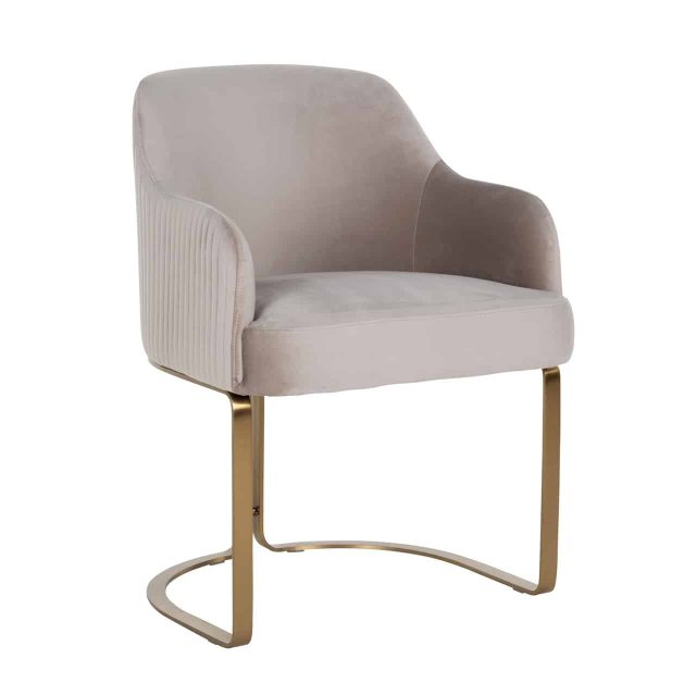 Richmond Interiors Eetkamerstoel Hadley Met Arm Khaki