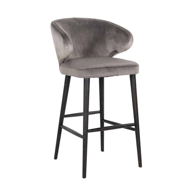 Richmond Interiors Barstoel Indigo Stone Velvet