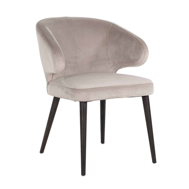 Richmond Interiors Eetkamerstoel Indigo Met Arm Khaki