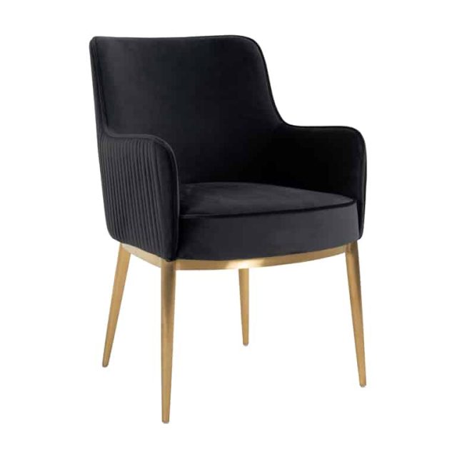 Richmond Interiors Eetkamerstoel Breeze Met Arm Antraciet