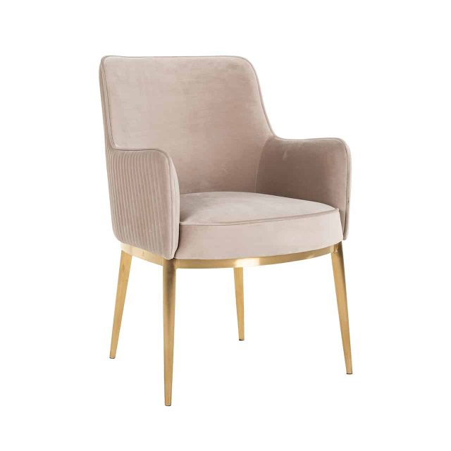Richmond Interiors Eetkamerstoel Breeze Met Arm Khaki