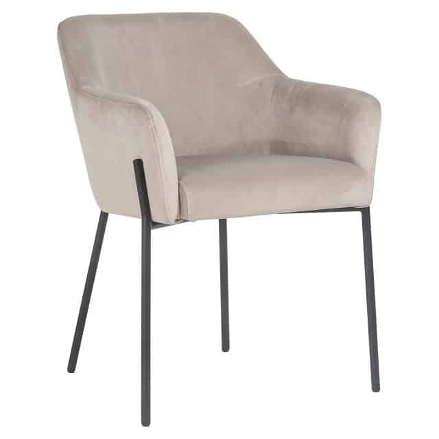 Richmond Interiors Eetkamerstoel Met Arm Fay Khaki