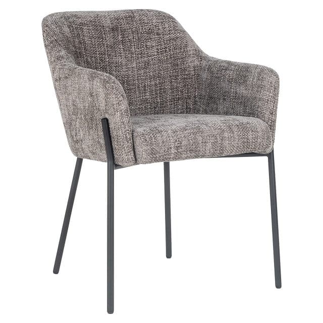 Richmond Interiors Eetkamerstoel Met Arm Fay Bruin