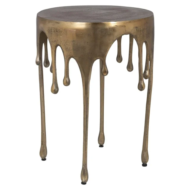 Richmond Interiors bijzettafel Carly 43x43x55 cm aluminium