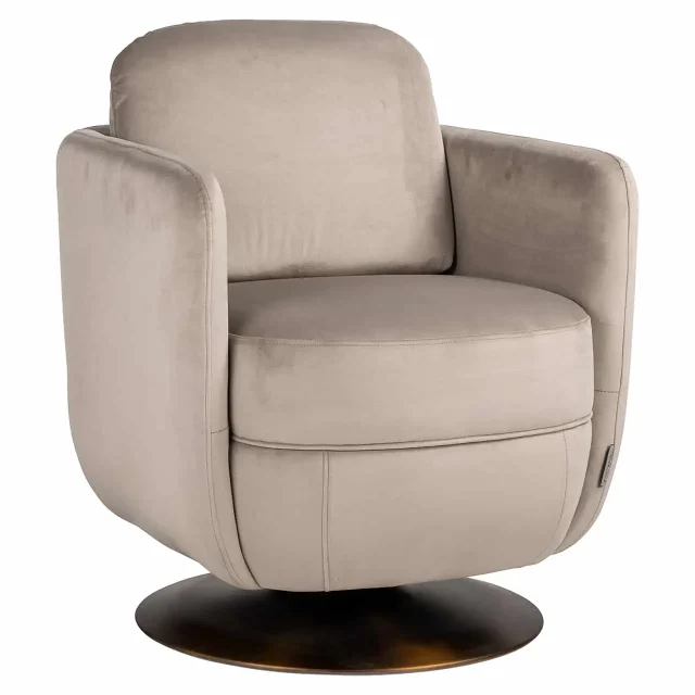Richmond Interiors draaifauteuil Turner khaki
