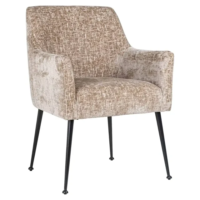Richmond Interiors eetkamerstoel Harley met arm grijs groen